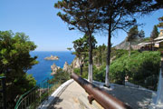 Blick aus dem Kloster in Paleokastritsa