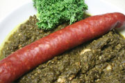 Grünkohl mit Pinkel (Bregenwurst)